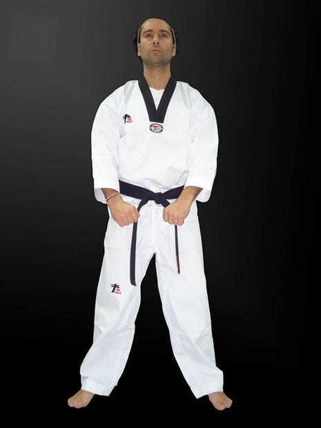 Dobok de COMPETICION bordado de tejido de relieve (como panilla)