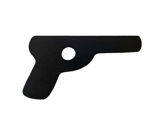 Pistola de madera negra
