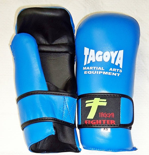 Guantes Taekwondo ITF de piel azul