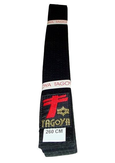 Cinto negro de algodón calidad normal