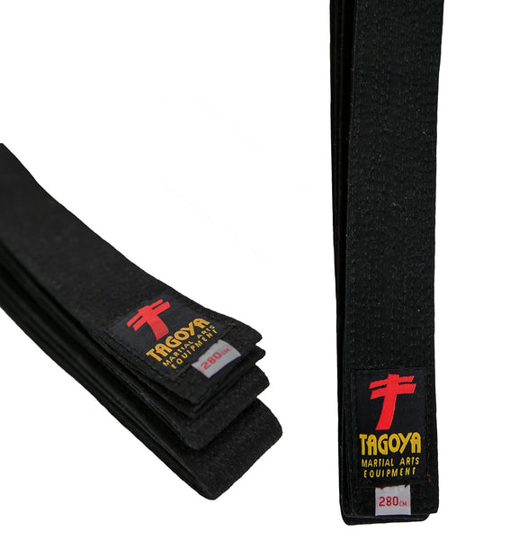 Cinturon negro algodón, calidad especial
