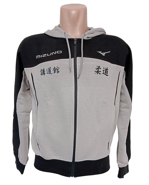 Sudadera chaqueta Mizuno negra gris Kodokan Judo