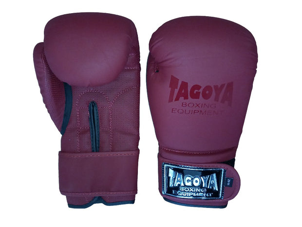Guantes Skintex burdeos mate.