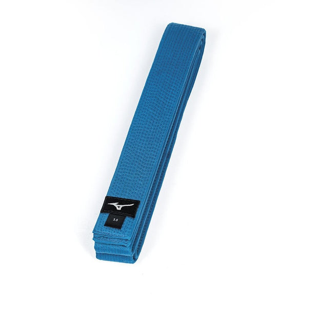 Cinturón azul básico MIZUNO, de algodón.