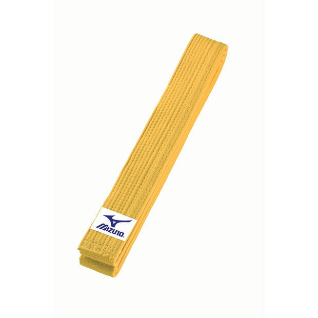Cinturón amarillo básico MIZUNO, de algodón.