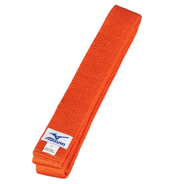 Cinturón naranja básico MIZUNO, de algodón.