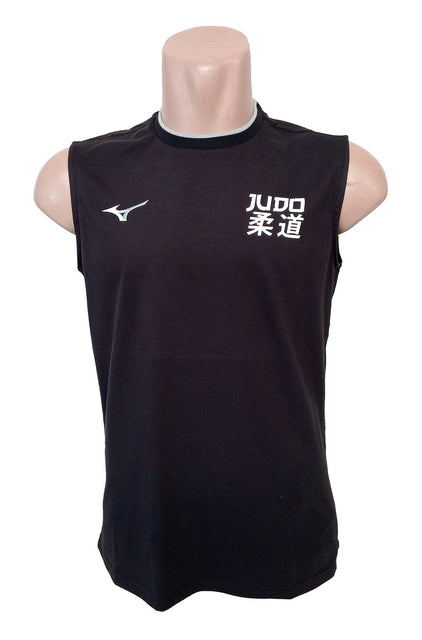 Camiseta Mizuno sin mangas Negra