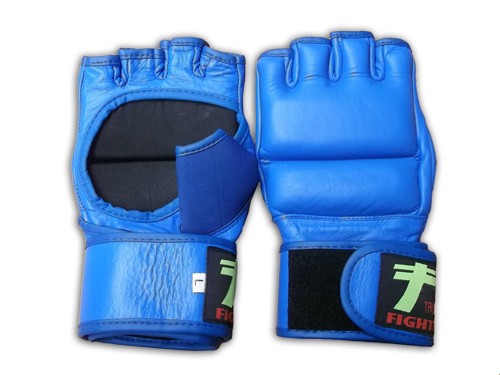 Guantillas MMA o sambo de piel - Color azul