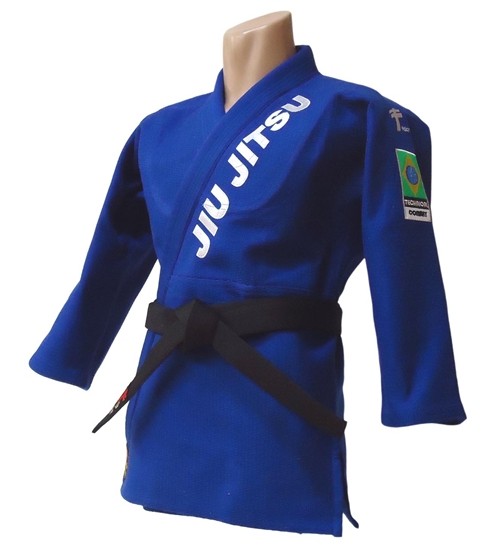 Kimono de Jiu Jitsu Brasileño azul.