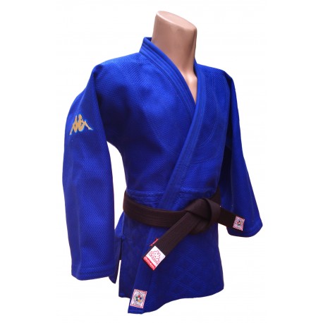 Judogi Kappa Atlanta IJF azul slim fit