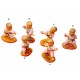 Pack de 6 figuras de karate.