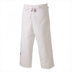 Pantalón judo Mizuno Yusho Best blanco homologado IJF