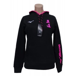 Sudadera femenina Mizuno negra