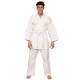 Kimono de karate blanco económico y ligero para principiante de algodón 100% de gama básica para niños y adultos
