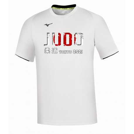 Camiseta Mizuno Core Judo blanca