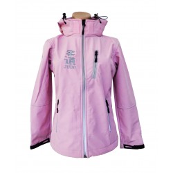 Chaqueta rosa de montaña femenina judo