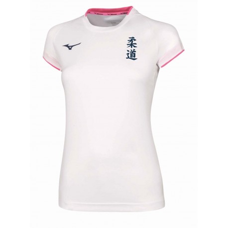 Camiseta femenina Mizuno Core blanca