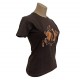 Camiseta femenina marrón Judo