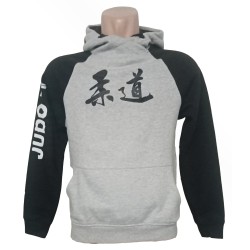 Sudadera gris y negra Judo