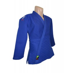 Judogi Lady Master azul con corte de mujer (corte entallado)