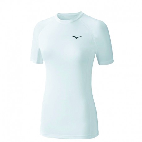 Camiseta femenina blanca Mizuno Bio Gear