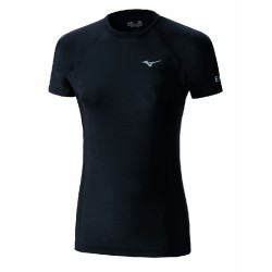 Camiseta femenina negra Mizuno Bio Gear