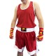 Conjunto rojo de boxeo