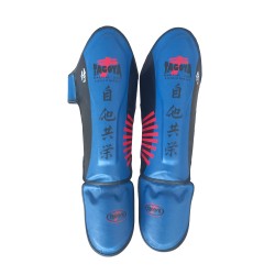 Espinilleras kick boxing Azul