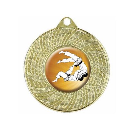 Medalla de judo o karate con colgante