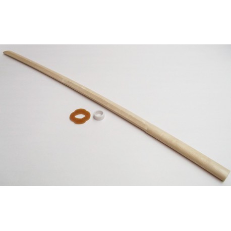 Bokken bambú con tsuba.