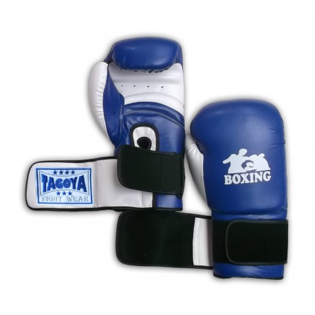 Guantes boxeo Power azul y blanco