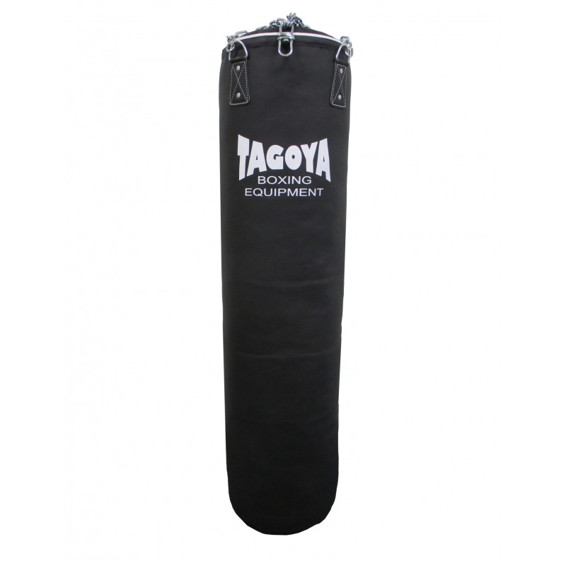 Saco de boxeo de piel artifical (relleno), con cadenas - Tagoya