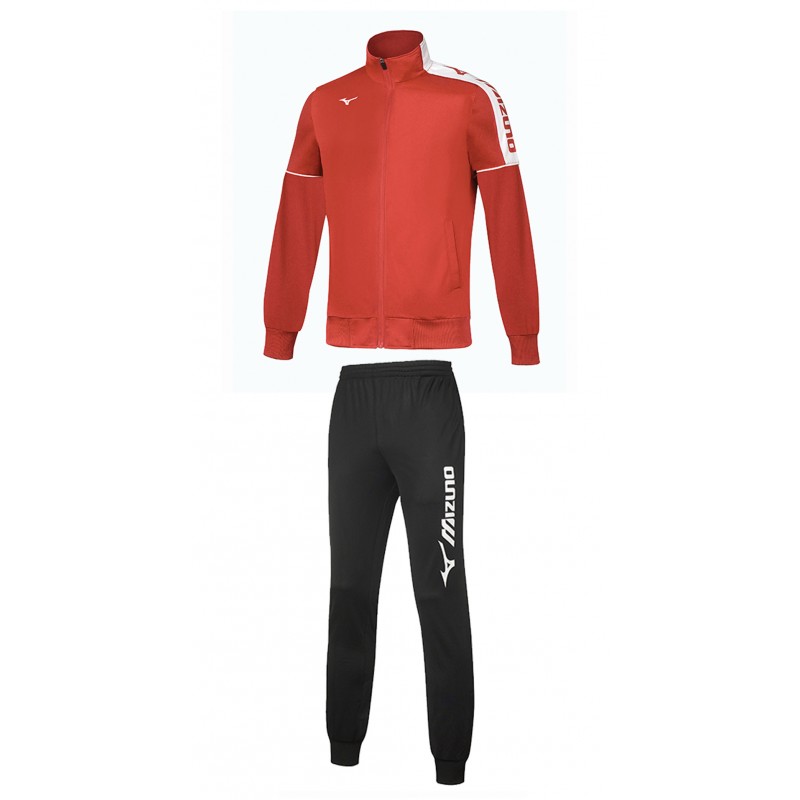 Chandal Mizuno rojo negro