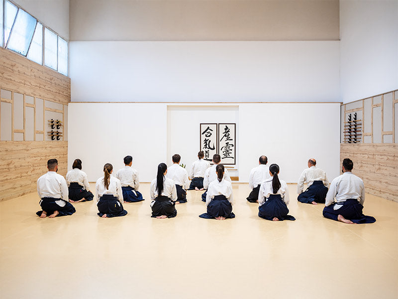 Dojo de artes marciales.