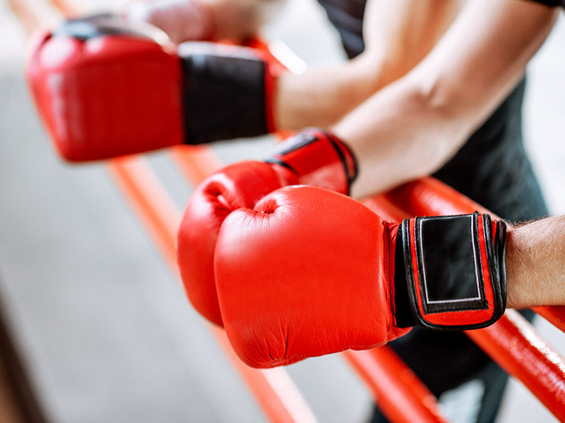 mantenimiento de guantes de boxeo