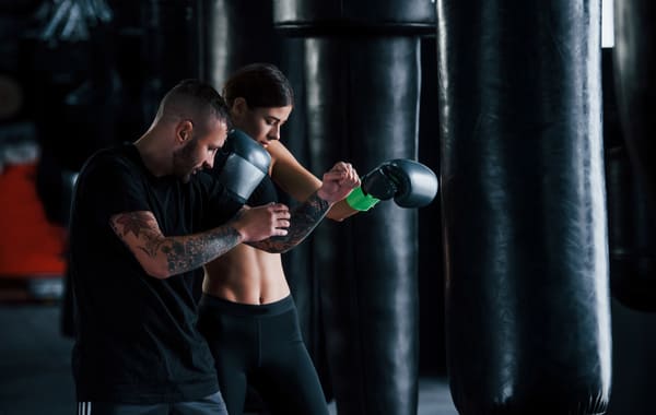 profesor de boxeo