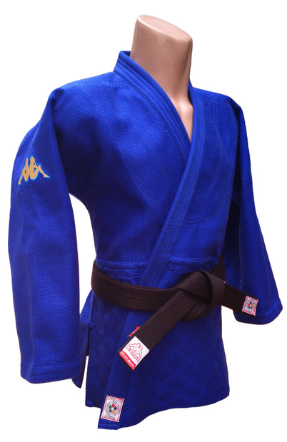 Judogi Kappa Atlanta azul slim fit