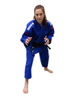 Judogi Lady Grand Master azul, corte de mujer (entallado)