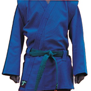 Chaqueta de sambo lisa azul