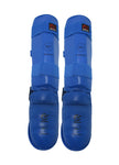 Espinillera con empeine Wacoku homologada WKF azul.