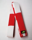 Cinturón MIZUNO blanco-rojo de 6º Dan