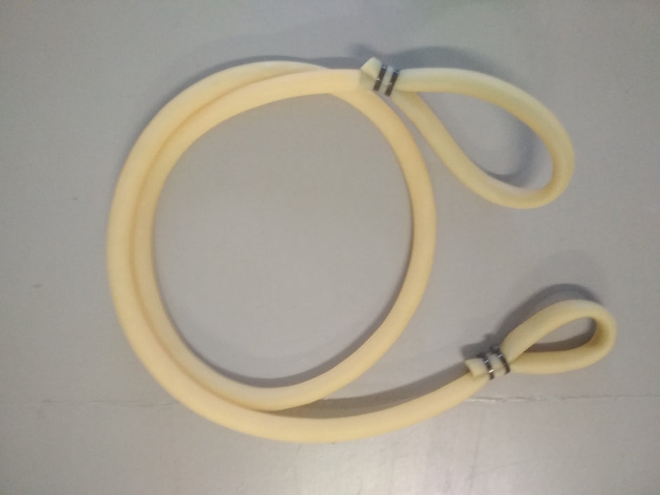 Goma gruesa de latex para ejercicios musculares.