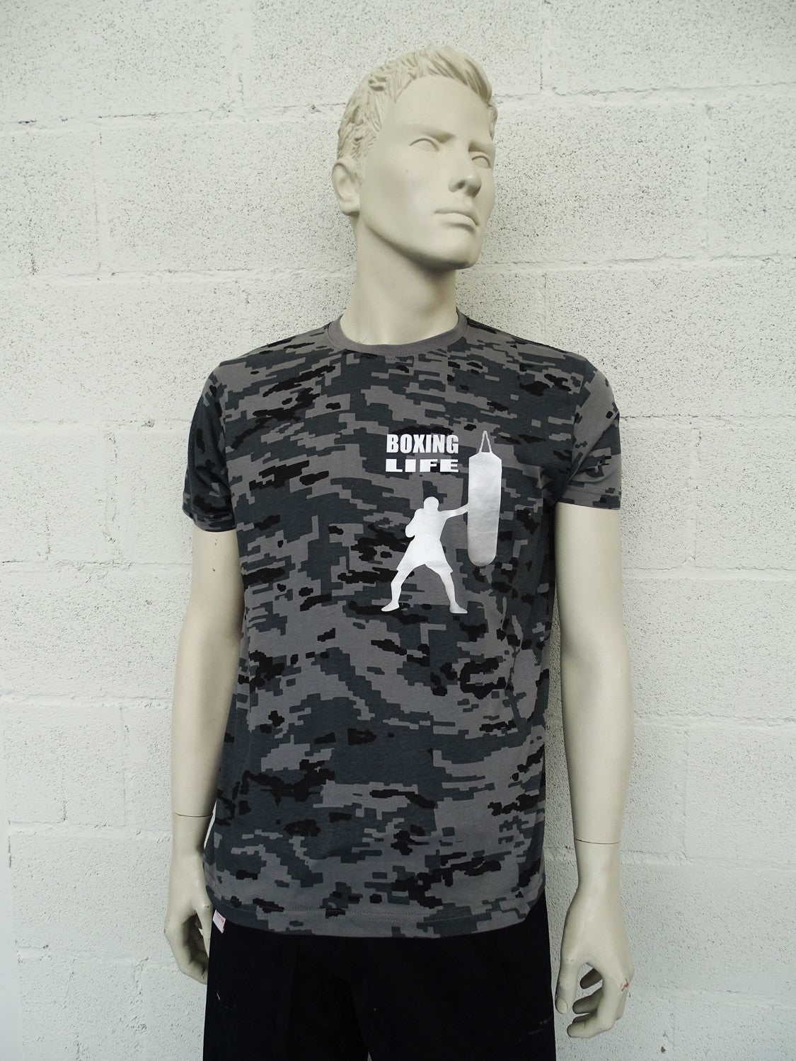 Camiseta camuflaje gris
