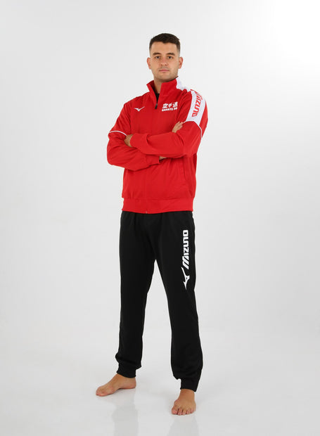 Chandal Mizuno rojo negro karate