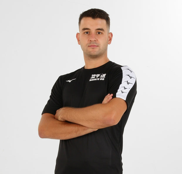 Camiseta Mizuno Nara negra karate