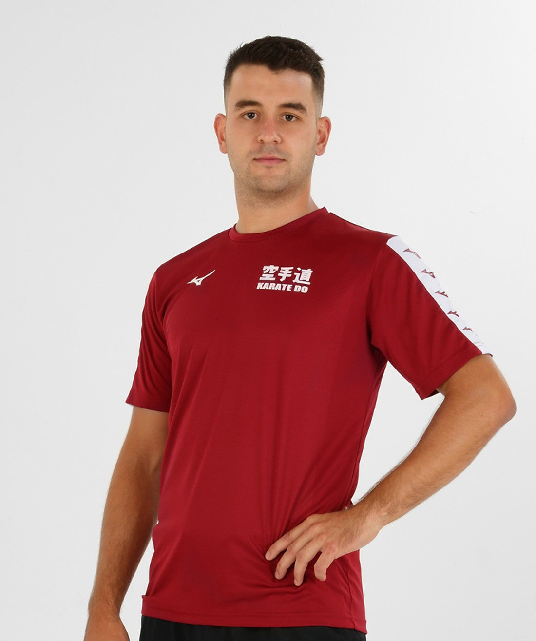 Camiseta Mizuno Nara granate karate