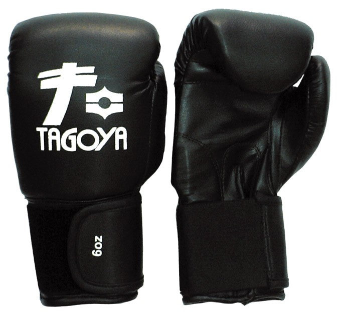 Guantes negros Full Contact infantil en piel artificial