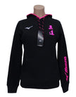 Sudadera femenina Mizuno negra