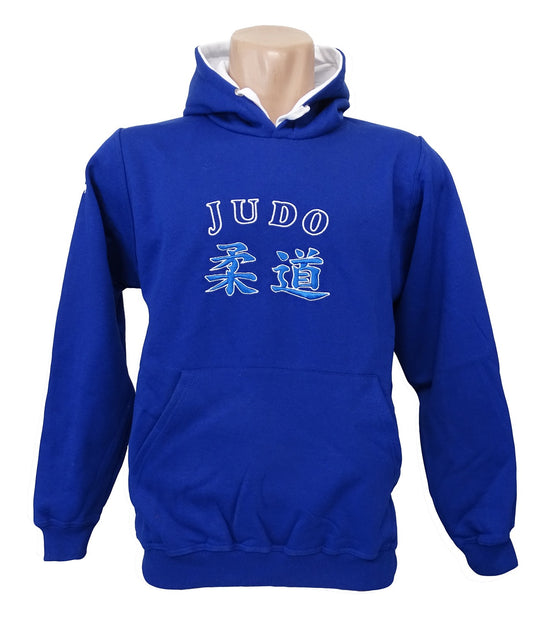 Sudadera azul bordada Judo