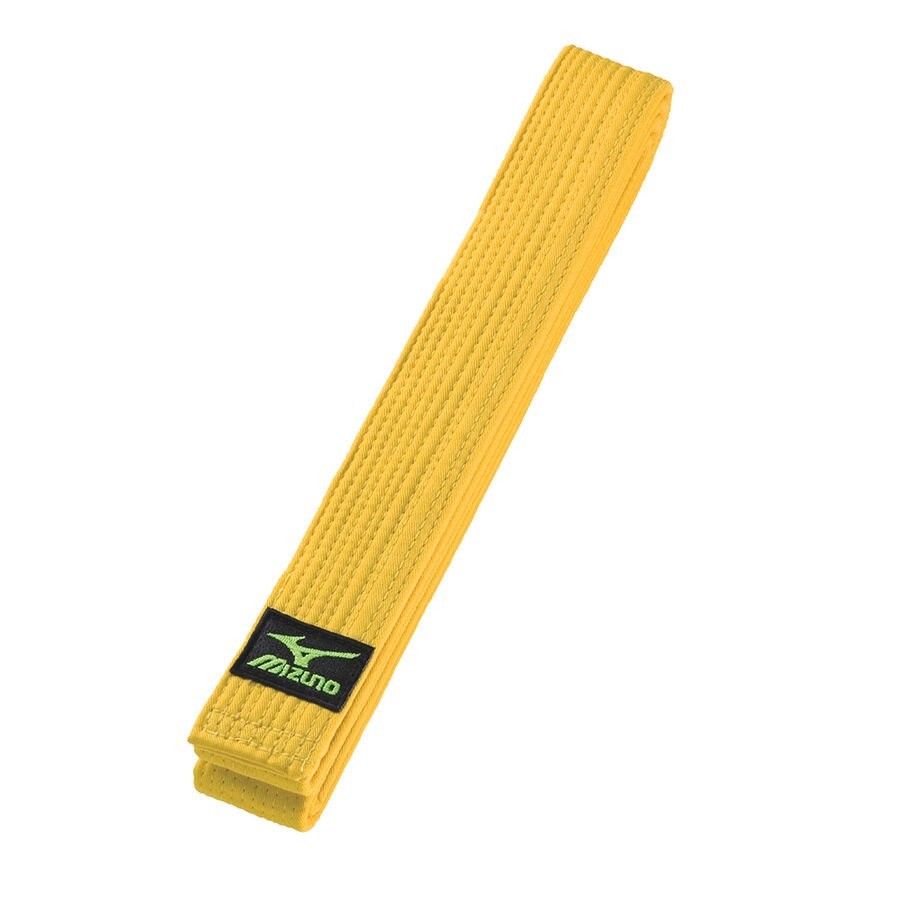 Cinturón  amarillo MIZUNO especial, de algodón.